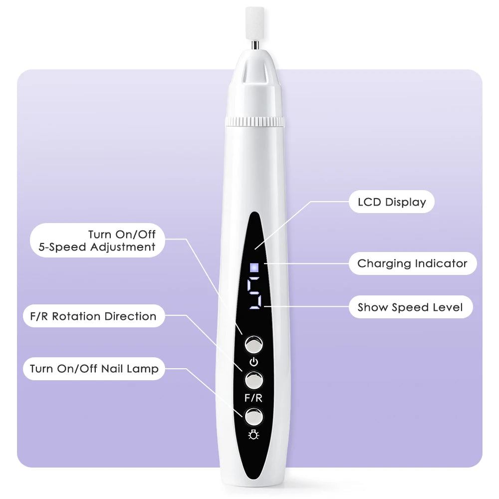 2-in-1 Electric Nail Drill and UV Curing Lamp - 14