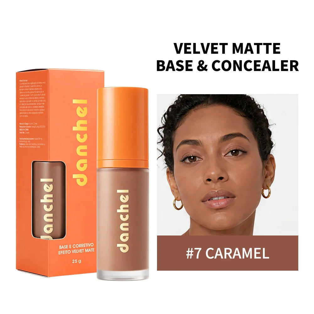 2-in-1 Velvet Matte Liquid Foundation and Concealer - 21