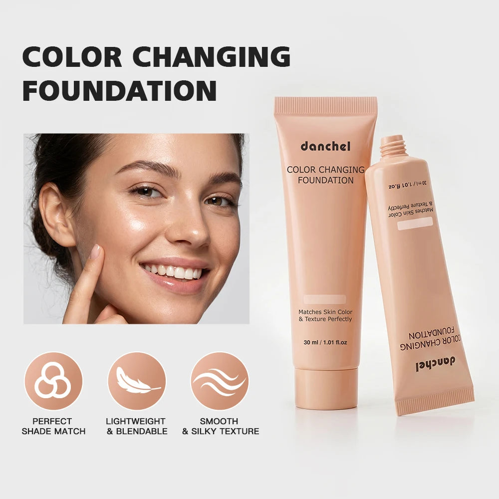 Color-Changing Liquid Foundation for Flawless Skin Tone - 7
