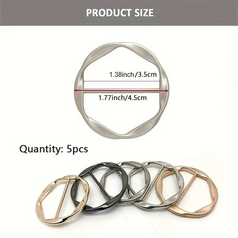 5-Piece Versatile Scarf and T-Shirt Clip Set - 11