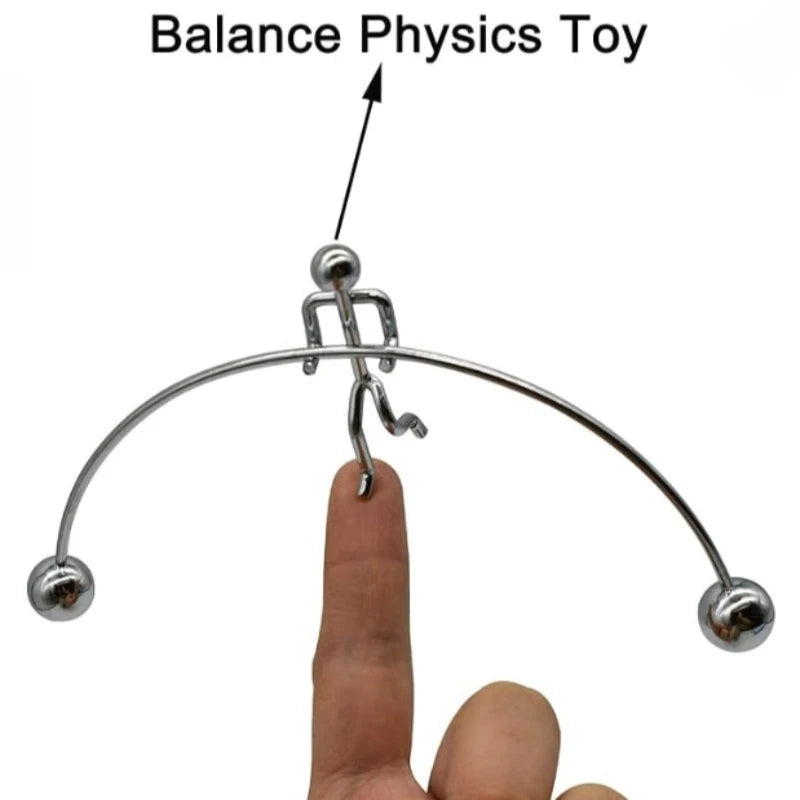 Metal Balance Tumbler Desk Ornament for Office Decor - 4