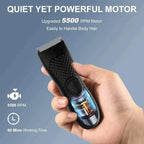 Electric Waterproof Body and Groin Hair Trimmer for Men