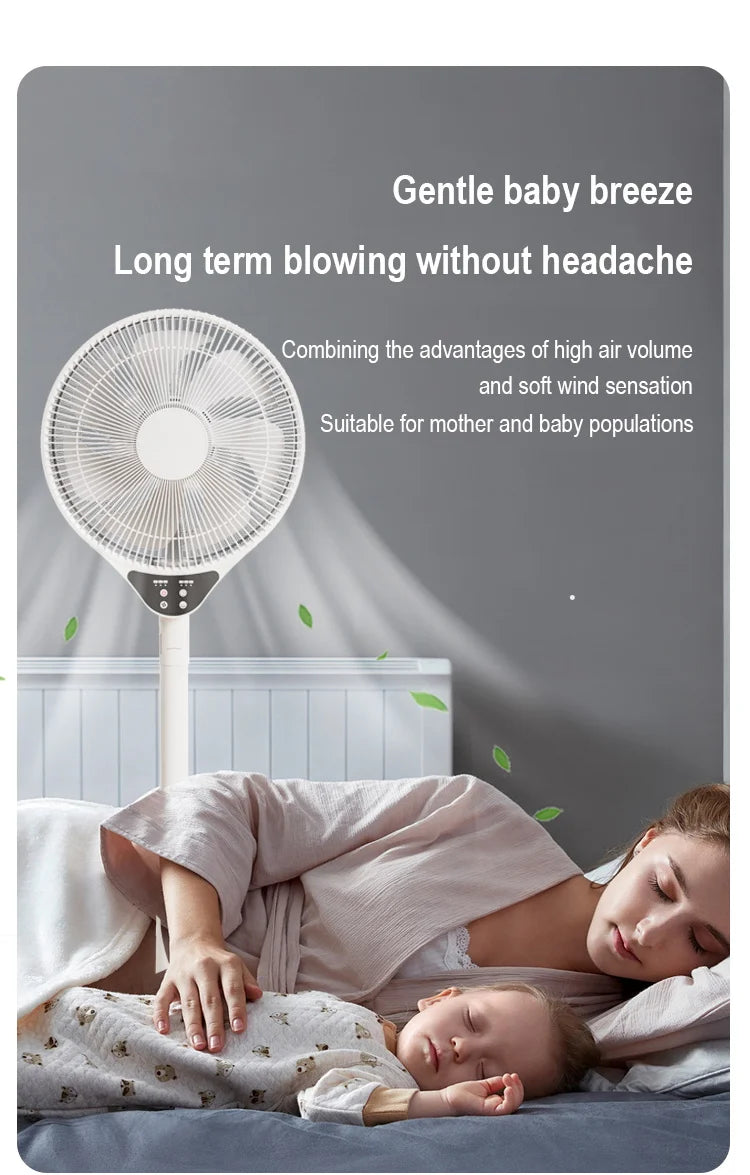 Adjustable Remote Control Stand Floor Fan for Home and Office