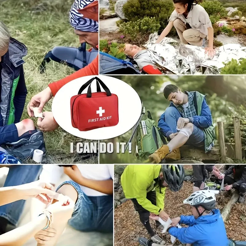 Portable First Aid Storage Bag for Travel and Outdoor Emergencies - 11
