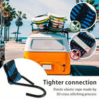 Heavy-Duty Elastic Bungee Cord with Metal Hooks for Cargo