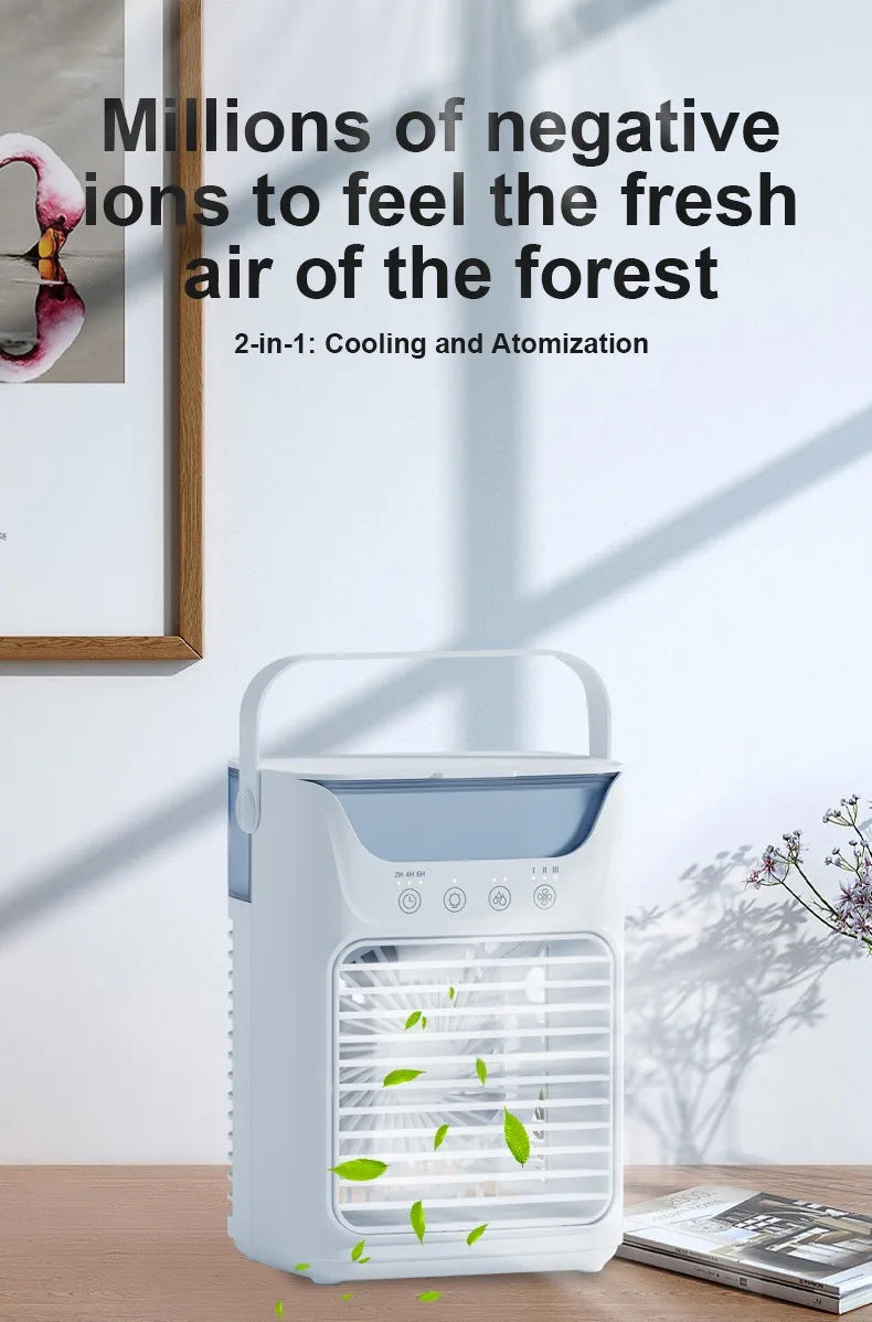 Portable Desktop Air Cooler with Humidifier Spray - 12