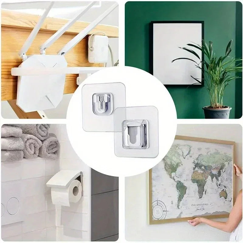 Double-Sided Adhesive Wall Hooks for Storage