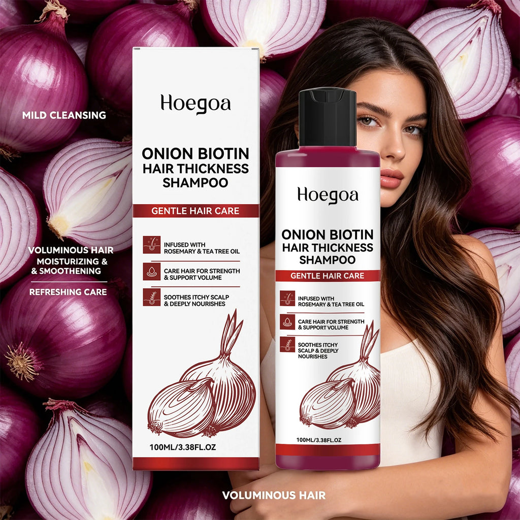 Onion and Biotin Volumizing Hair Growth Shampoo