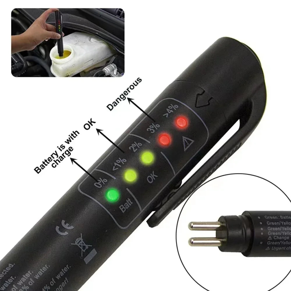 Digital Brake Fluid Tester Pen for Car Maintenance - 11