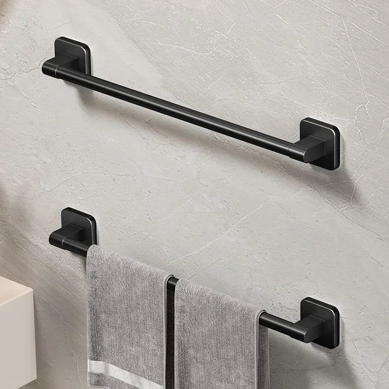 Wall Mounted Adhesive Towel Rack for Bathroom and Kitchen - 9