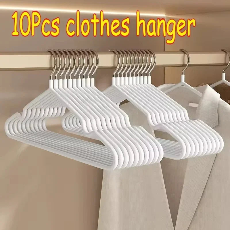 Heavy Duty Non-Slip Stainless Steel Clothing Hangers - 15