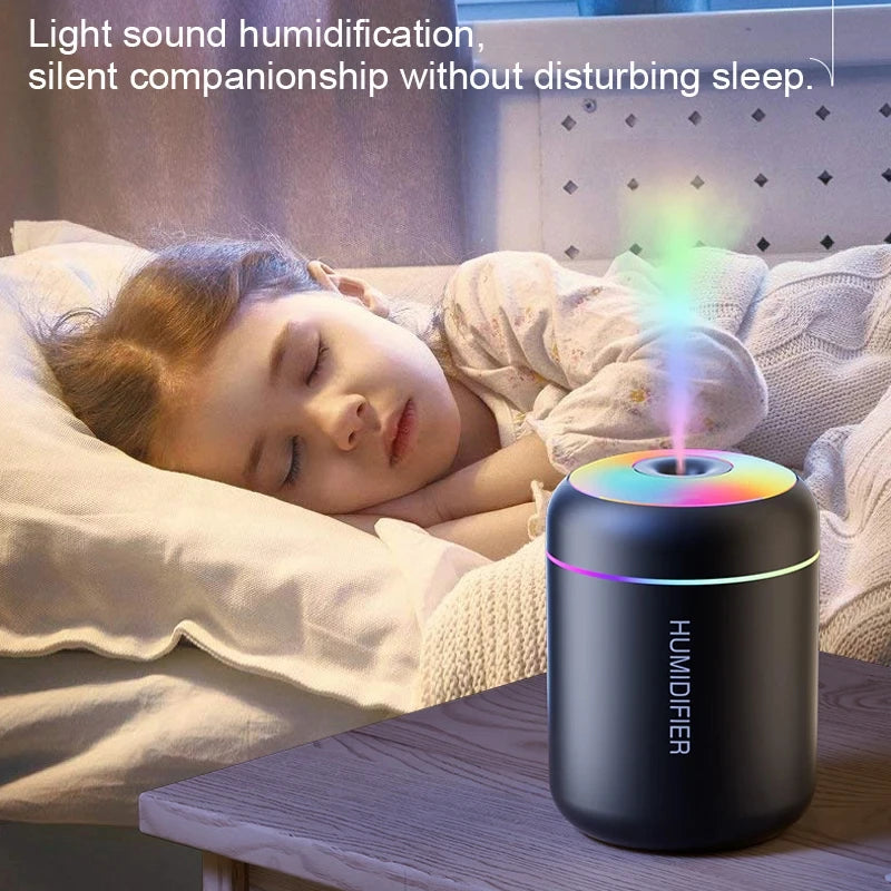 Portable Mini USB Desktop Air Humidifier with LED Light - 2