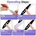 2-in-1 Electric Nail Drill and UV Curing Lamp