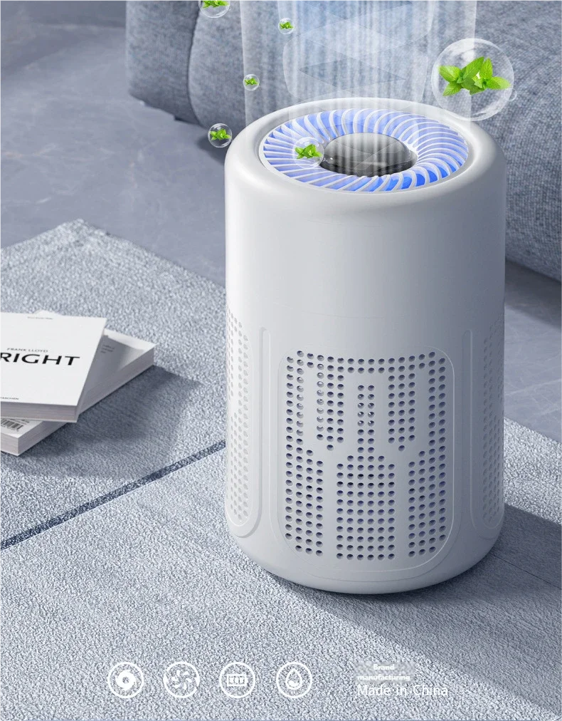 Portable Negative Ion Air Purifier for Home and Office
