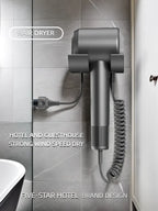 Wall-Mounted Ionic Hair Dryer for Home and Bathroom