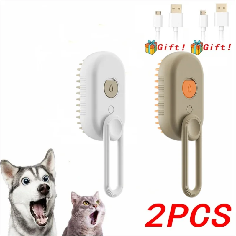 Steam Pet Grooming Brush for Cats and Dogs