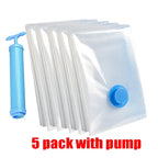 Vacuum Compression Storage Bags with Hand Pump