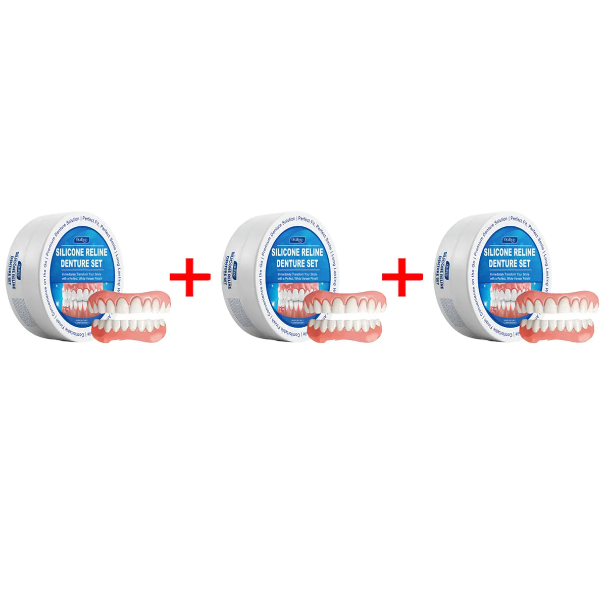 Flexible Silicone Denture Reline and Temporary Repair Kit