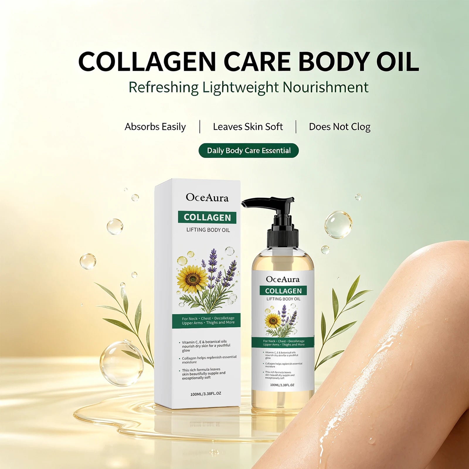 Collagen Nourishing Body Oil for Smooth Skin - 2
