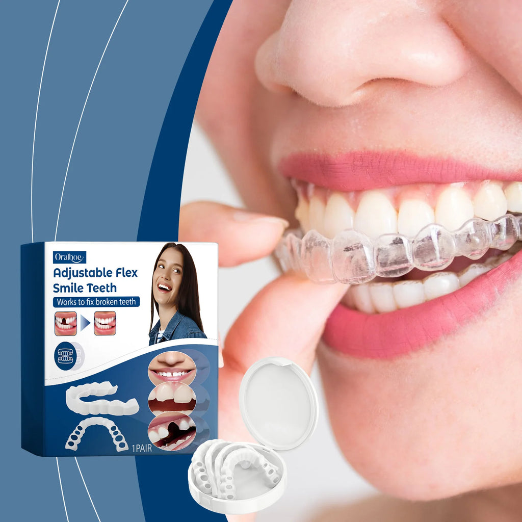 Adjustable Snap-On Smile Veneers for Missing Teeth