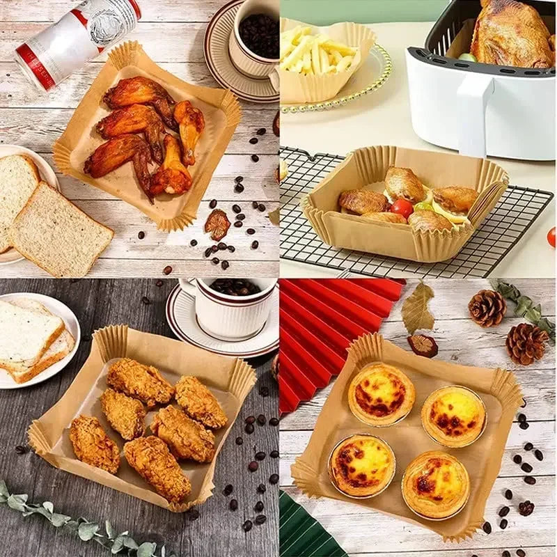 Non-Stick Disposable Air Fryer Paper Liners - 10