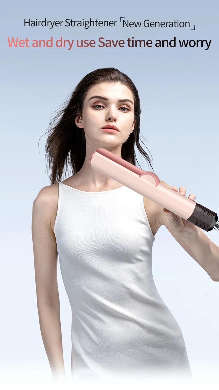 2-in-1 Professional Hair Dryer and Straightening Iron