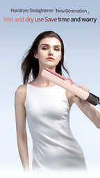 2-in-1 Professional Hair Dryer and Straightening Iron