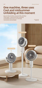 360 Degree Quiet Adjustable Standing Air Circulation Fan