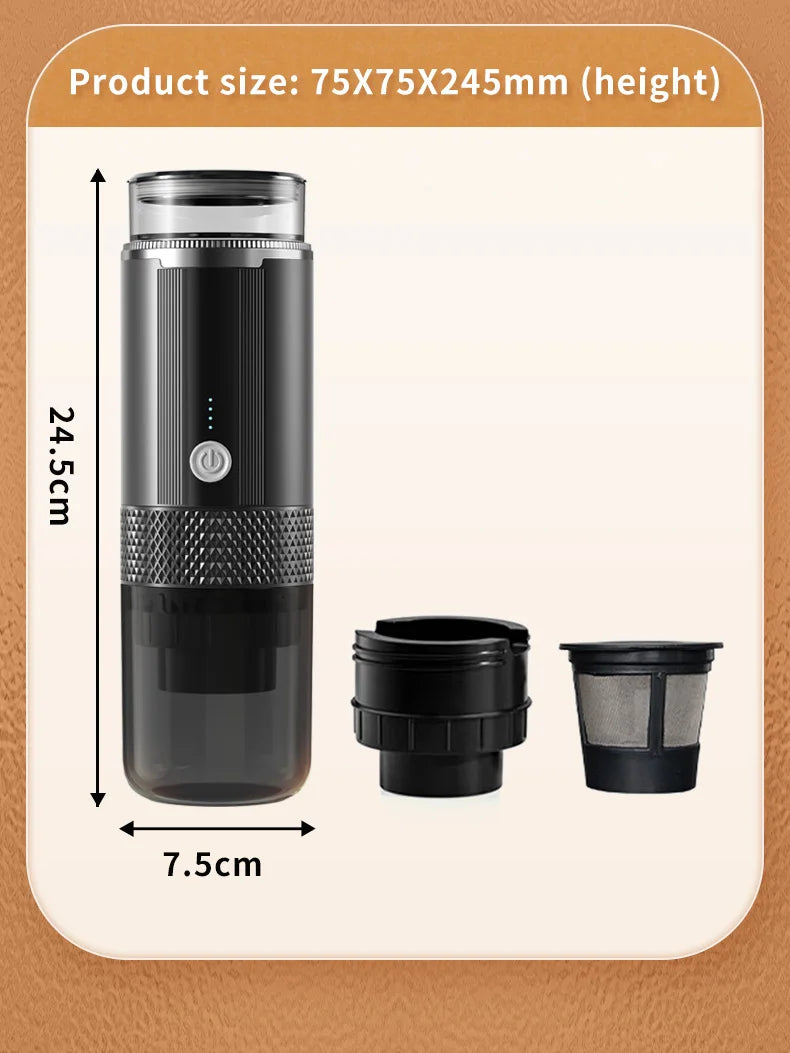 Portable Wireless Espresso Coffee Maker for Travel and Camping - 31