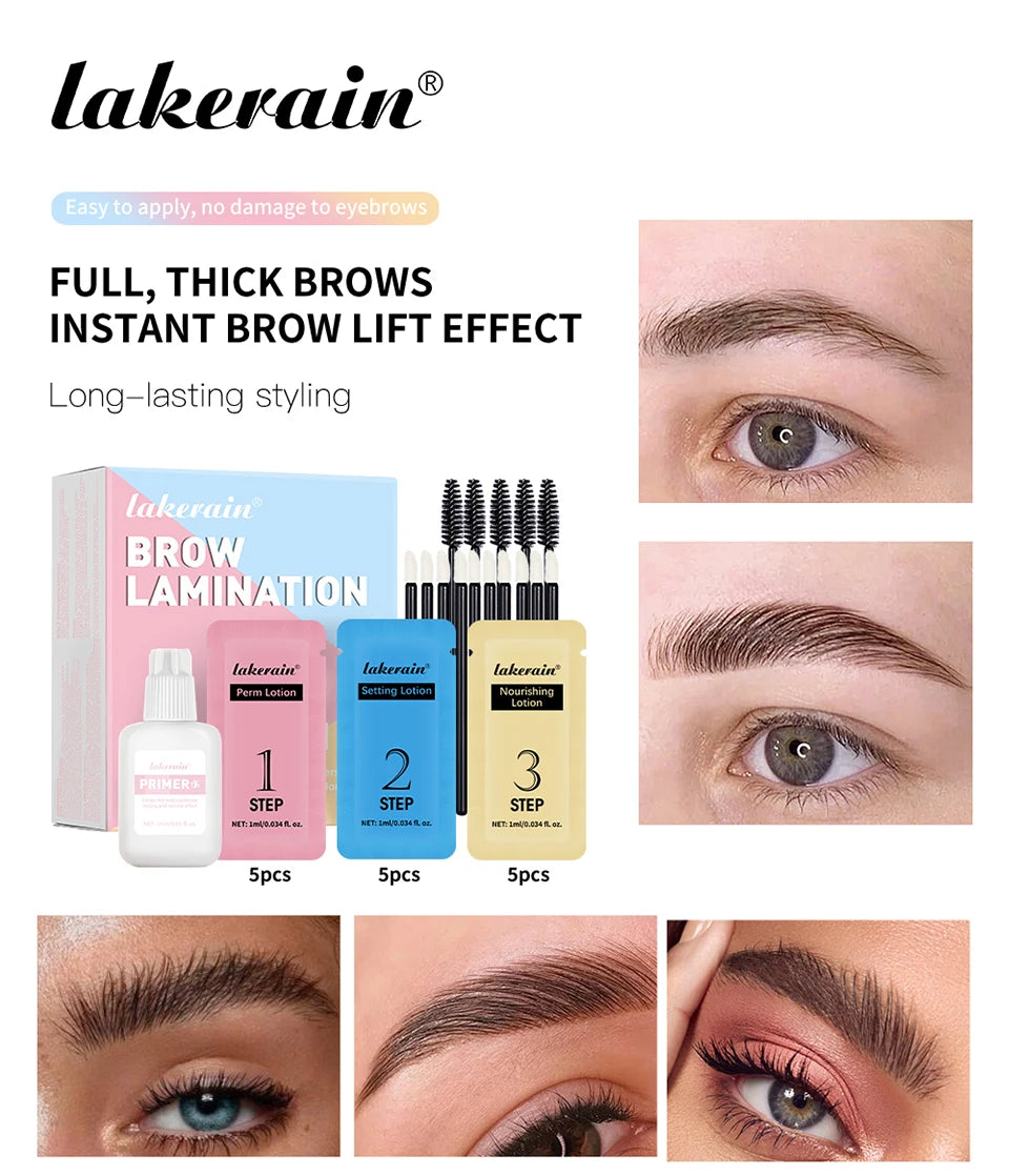 Professional DIY Eyebrow Lamination Kit for Fuller Brows