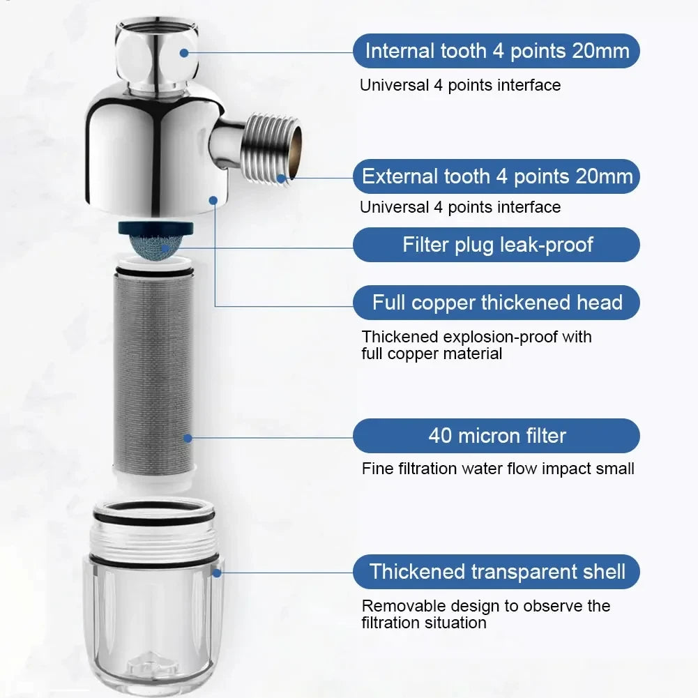 Stainless Steel Faucet Water Purifier Filter for Home - 13