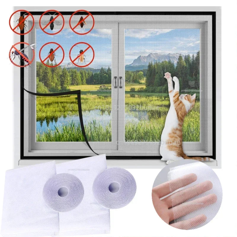 DIY Adhesive Window Mosquito Net Screen Mesh - 7