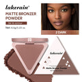 Matte Bronzer Powder for Face Contouring
