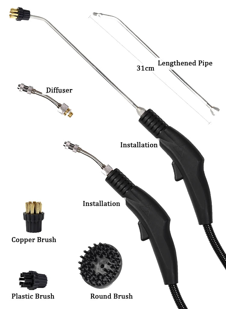High-Pressure Handheld Steam Cleaner for Home and Car