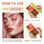 8-Color Cream Blush and Contouring Makeup Palette