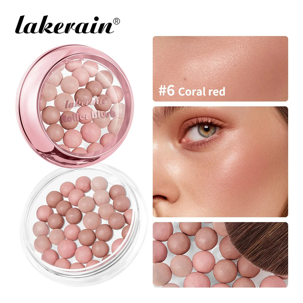 Spherical Powder Bead Blush for Natural Glowing Makeup - 1