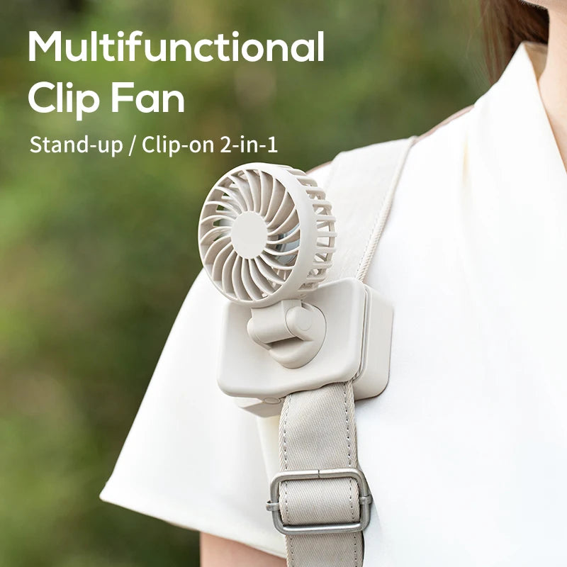 Portable USB Rechargeable Clip-On Cooling Fan