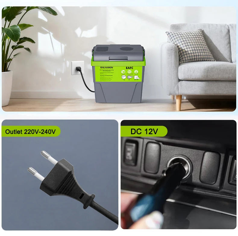 Portable 20L Electric Cooling and Heating Fridge for Travel