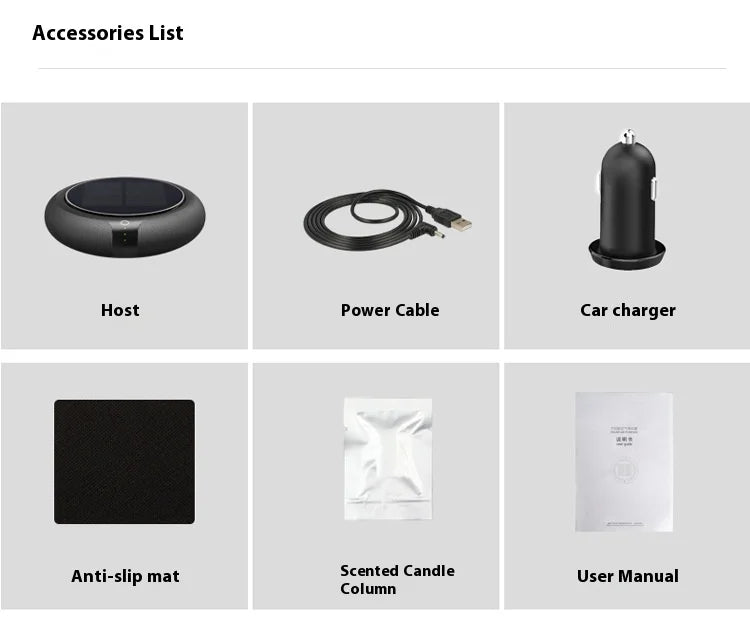 Solar Powered Car Air Purifier and Deodorizer