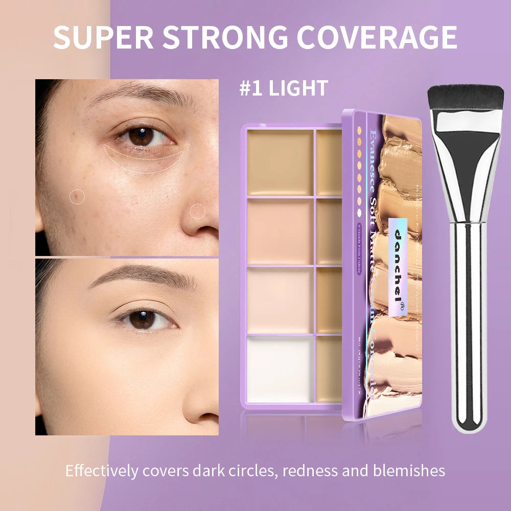 8-Shade Cream Concealer and Contour Palette - 23