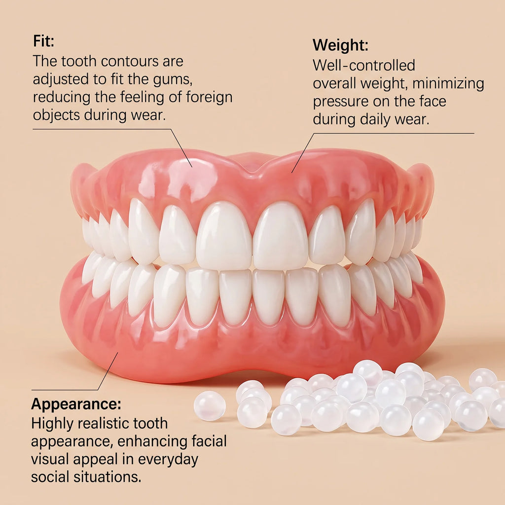Comfort Fit Silicone Cosmetic Smile Veneers