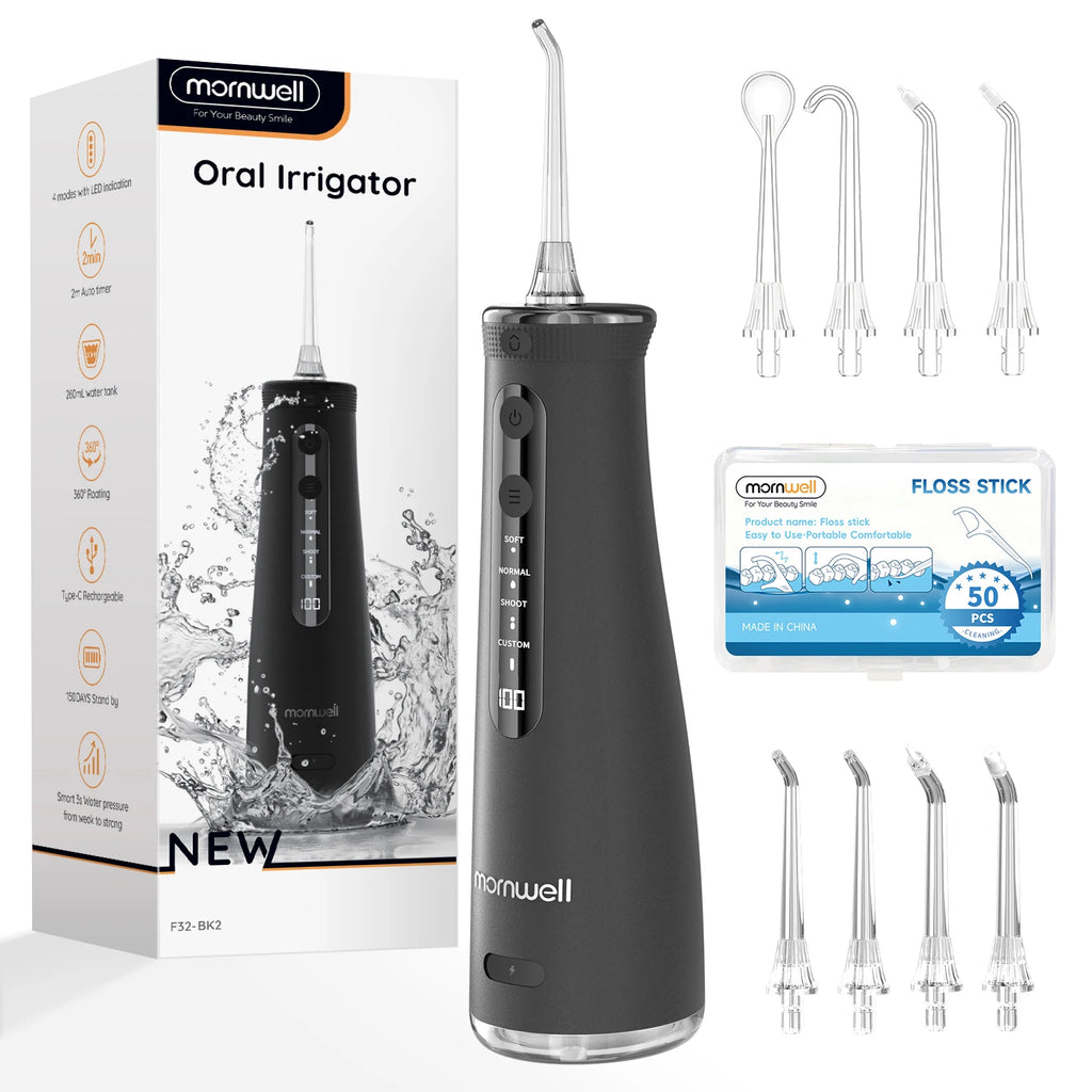 Portable Cordless Water Flosser for Teeth Cleaning