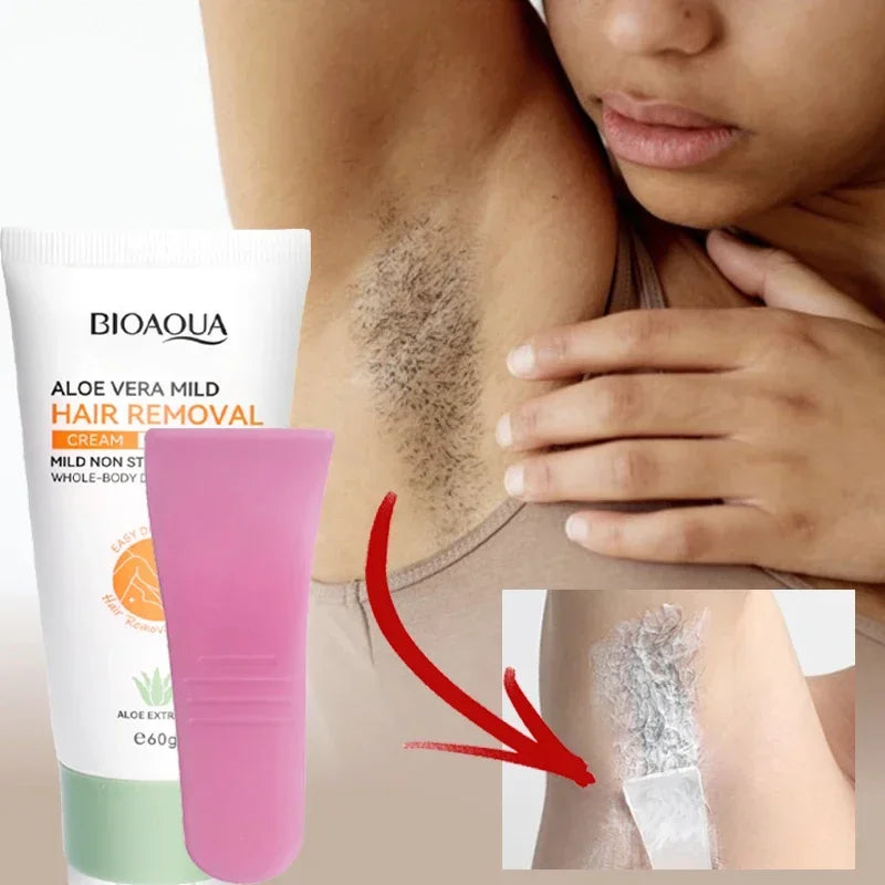 Painless Gentle Hair Removal Cream for Face and Body