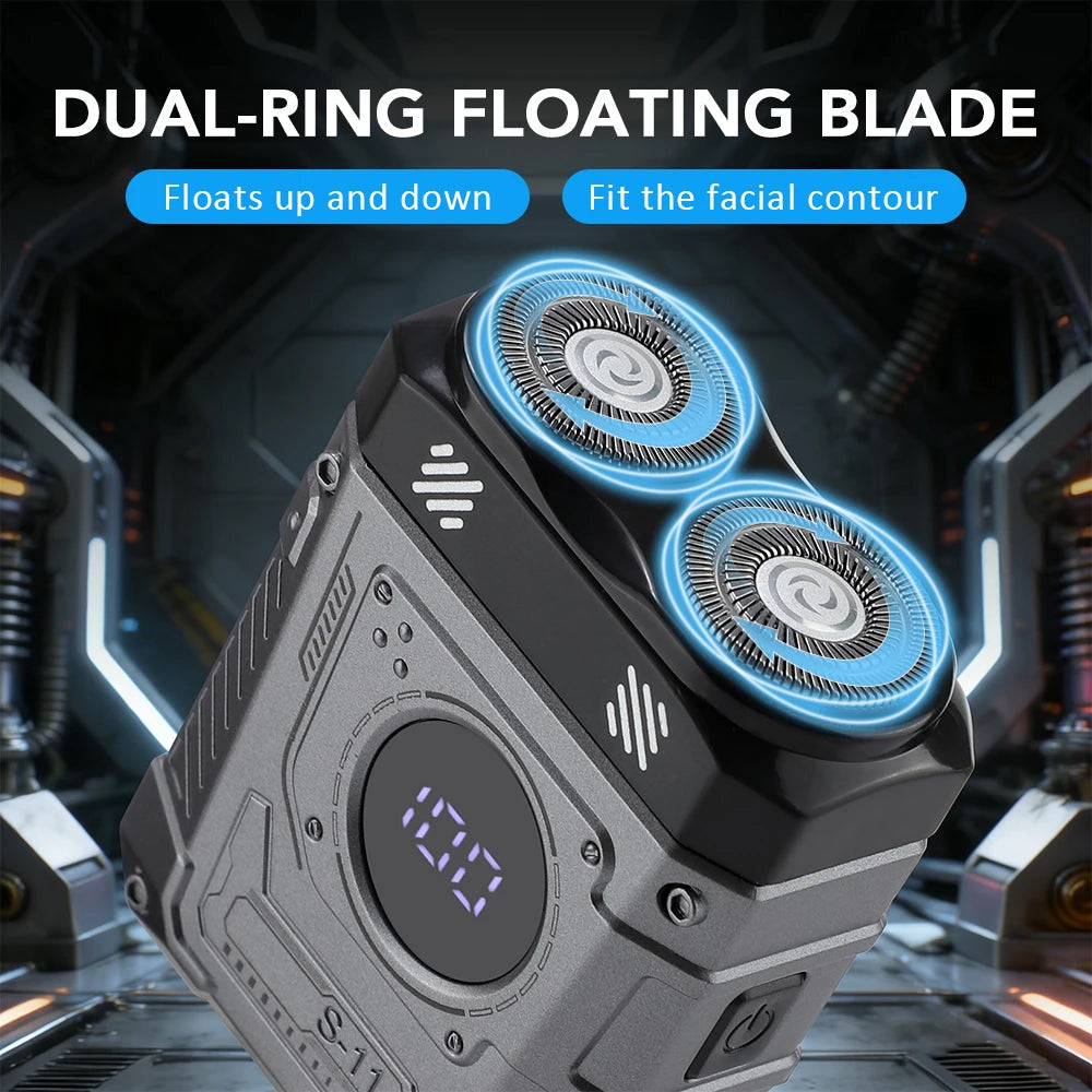 Portable Electric Dual Head Shaver for Men