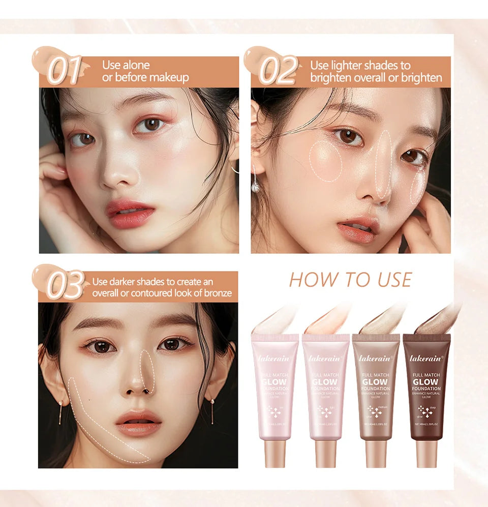 Liquid Illuminating Glow Foundation and Highlighter - 12