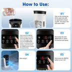 Portable Desktop Air Cooler and Humidifier with 6 Wind Speeds