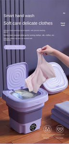 Portable Folding Washing Machine for Underwear and Socks