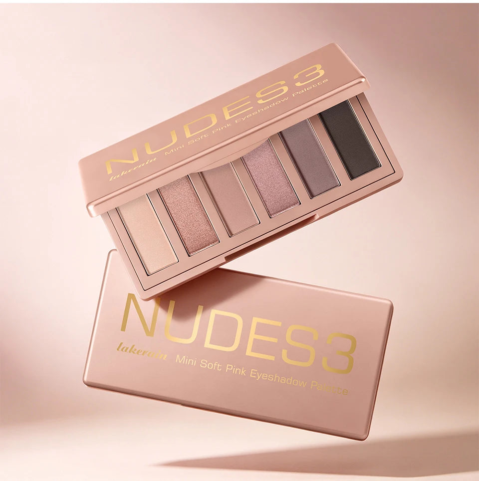 6-Color Soft Pink Neutral Eyeshadow Palette