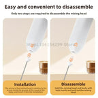 Wireless Handheld Electric Milk Frother and Coffee Mixer