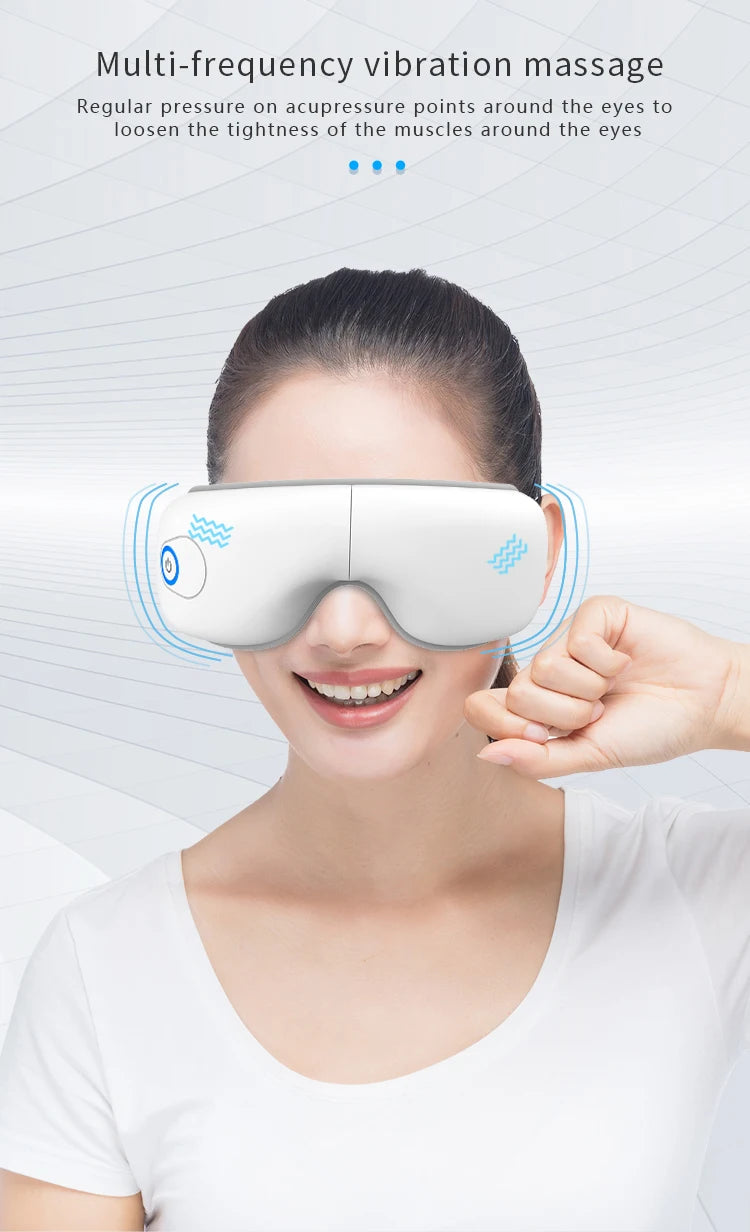Rechargeable Eye Massager with Air Pressure and Heat